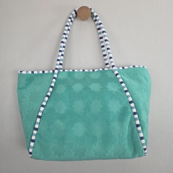 NWT Roller Rabbit Target Star Geo Terry Beach Large Tote Bag - Picture 10 of 13